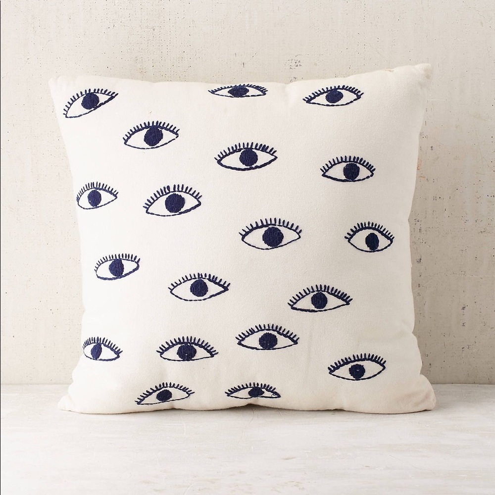 UO Home Magical Thinking Embroidered Eye Pillow